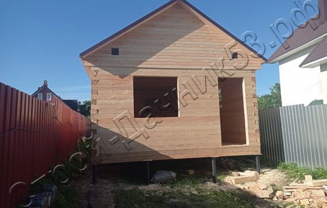 2 Брусовой дом , 12х5м, 60М², Московская область, Рязановское поселение, д. Ерино (1)